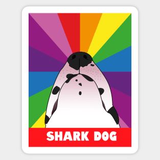 Shark Dog Sticker